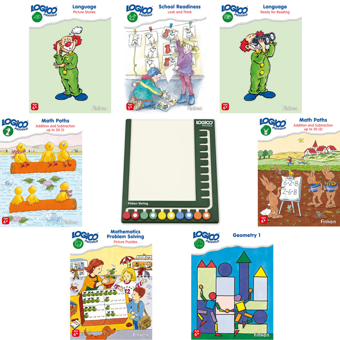 LOGICO Piccolo set with frame and 7 books